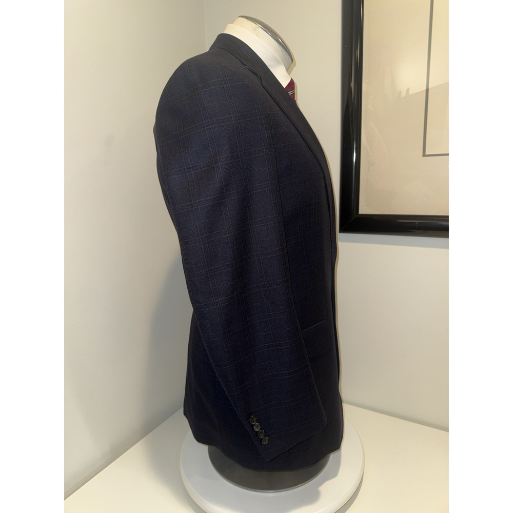 Brooks Brothers 1818 x E Thomas Plaid Regent 100% Wool Blazer Sport Coat Men 42L - Picture 3 of 11